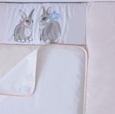 Пеленальний матрац 72х80 см Baby Veres Summer Bunny pink NEW